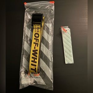 OFF-WHITE Industrial Belt Yellow/Black - Used 100% Authentic